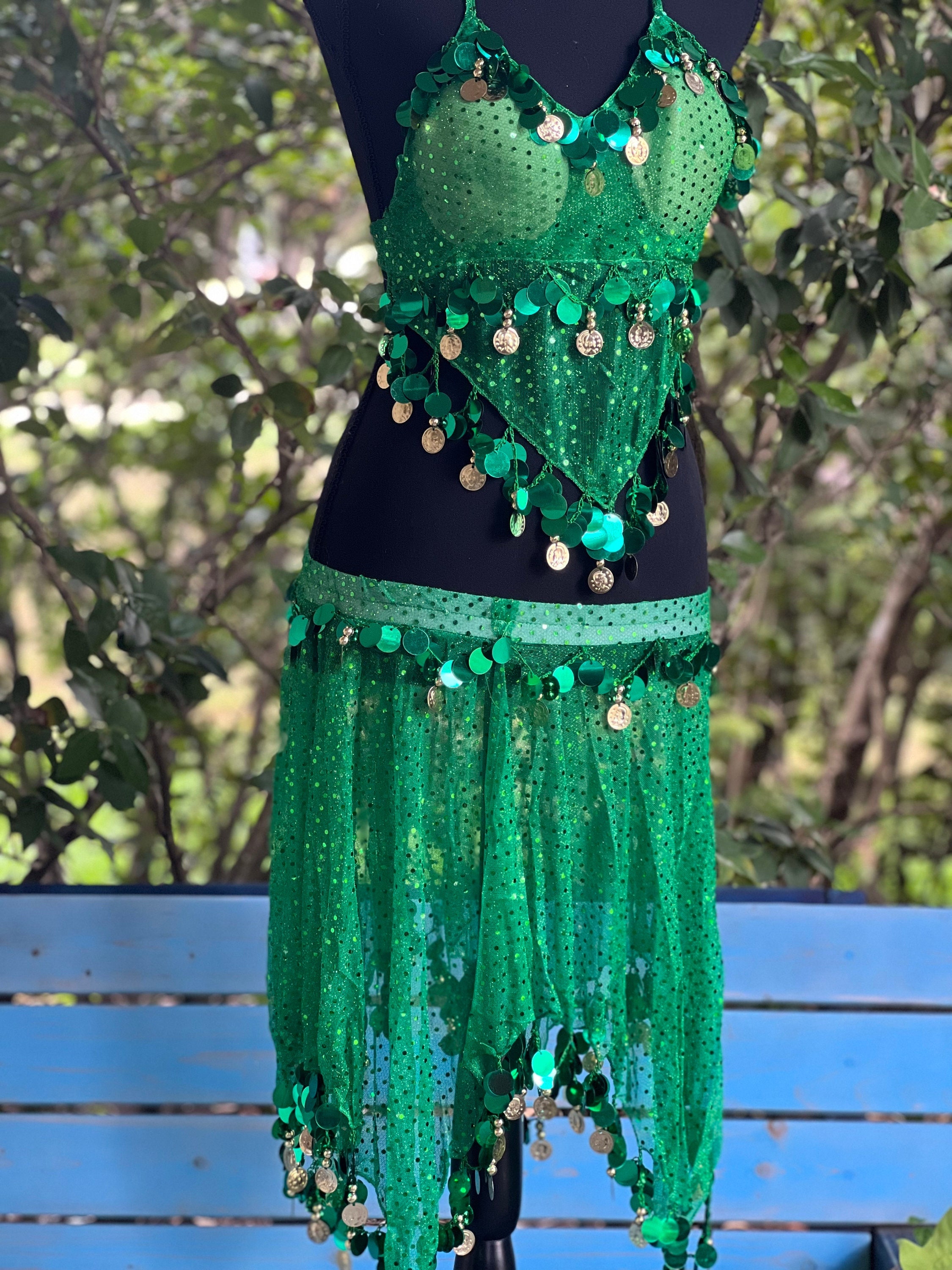 Green Belly Dance Costumes