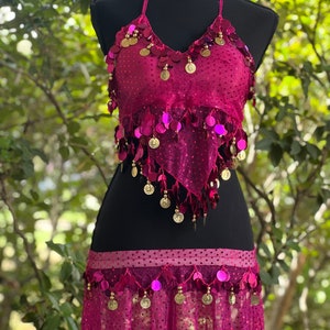 Gypsy Crystal Hollow Bra Chain Top Boob Harness Rhinestone Belly Dance  Festival
