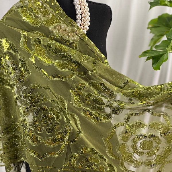 lime green shawls