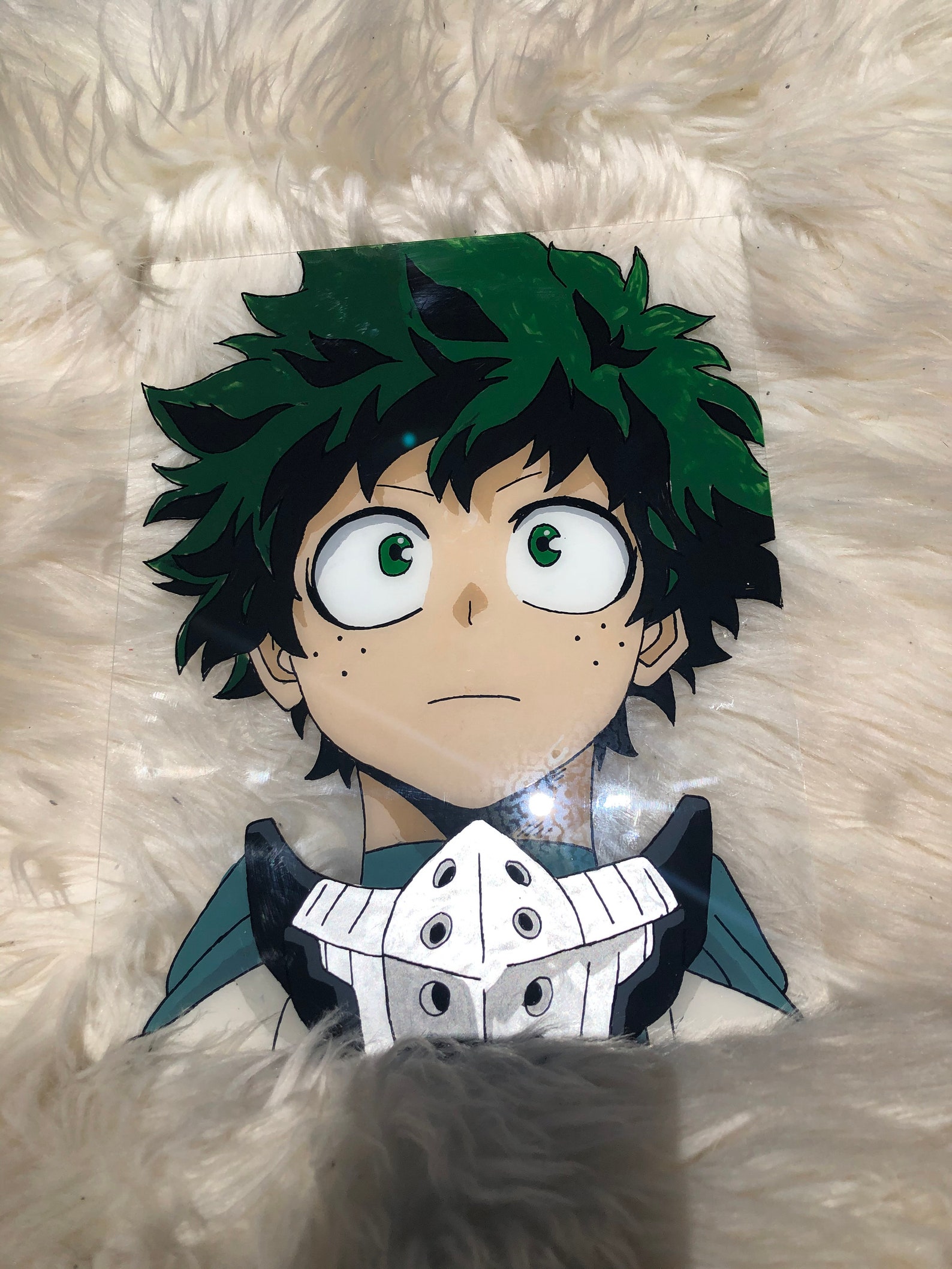 Deku/Izuku Glass Painting | Etsy
