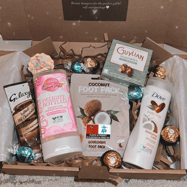 Beauty hamper - 'Compléte' Body Box - Self-care pamper hamper gift box - Panier D'Amour luxury spa products beauty package