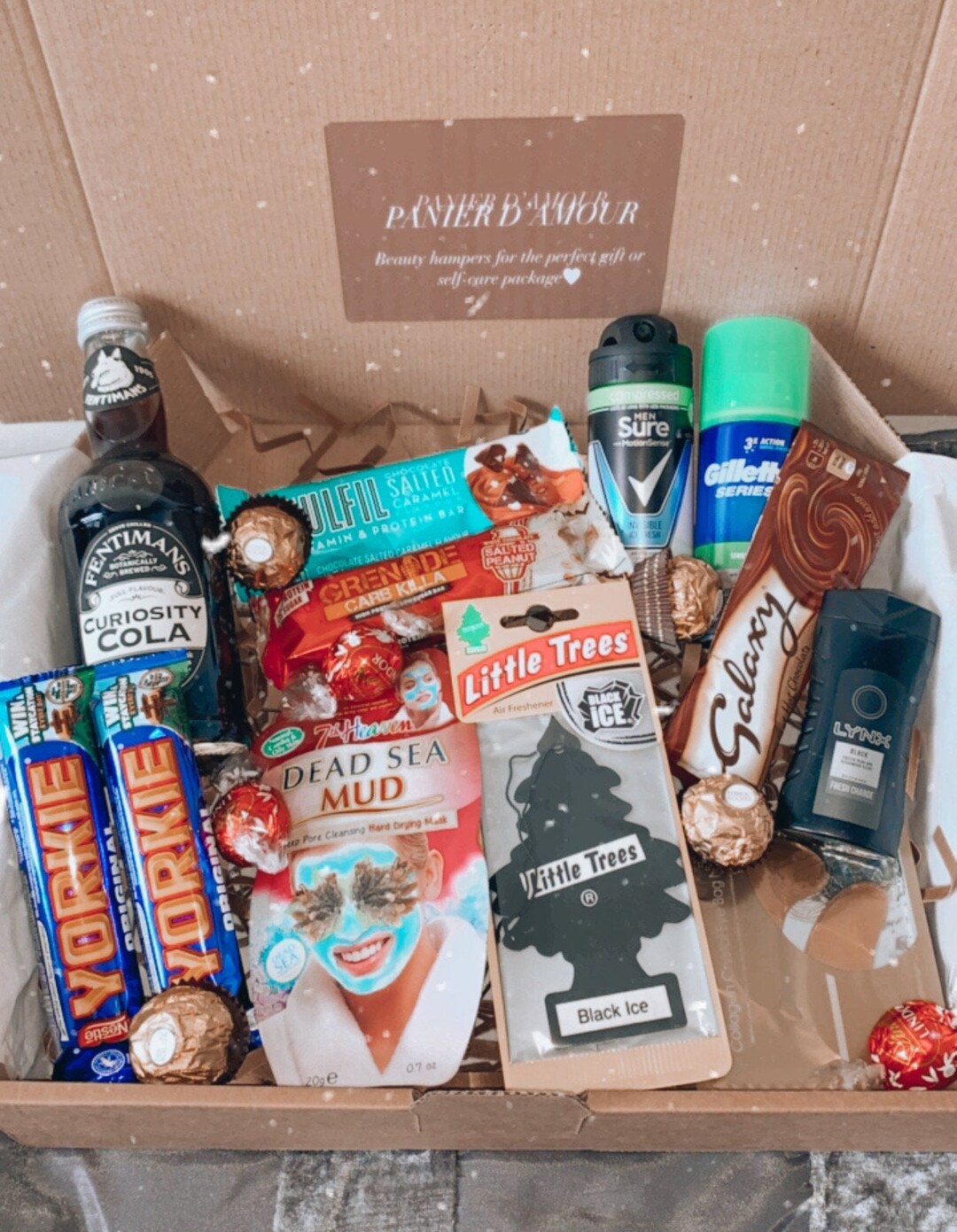 Mens Hamper pour Homme for Him Gift Box Selfcare Etsy UK