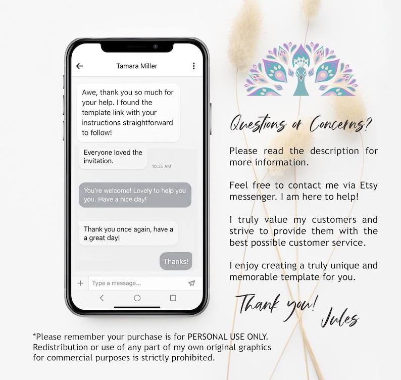 Elegant Wedding Invitation Template, Instant Download, DIY Editable PDF, Blush Pink Floral Design