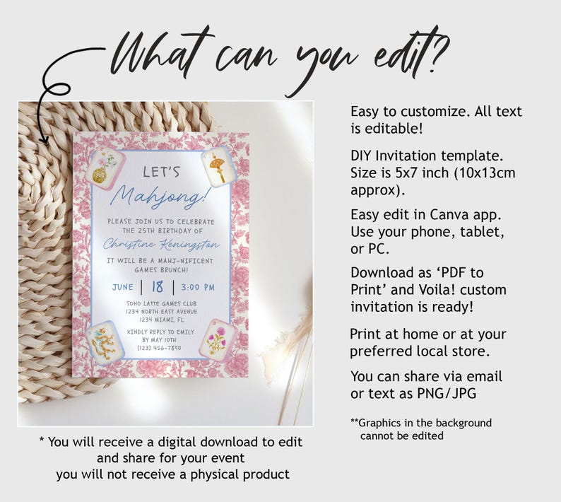 Downloadable Canva Template for Creating Custom PDFs, Easy Edit Digital File