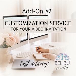 Add-On 2 | Customize a Digital Template - Edit background, size, color, Add or replace image, add music, Personalized digital template file