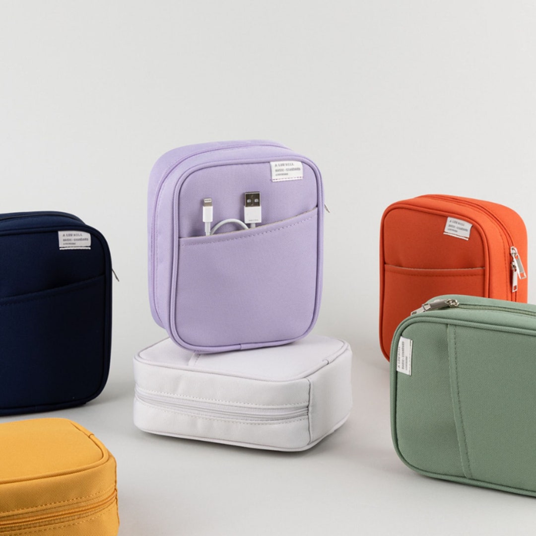 Pocket Zipper Pouch 6 Colors Daily Pouch Cable Pouch Etsy