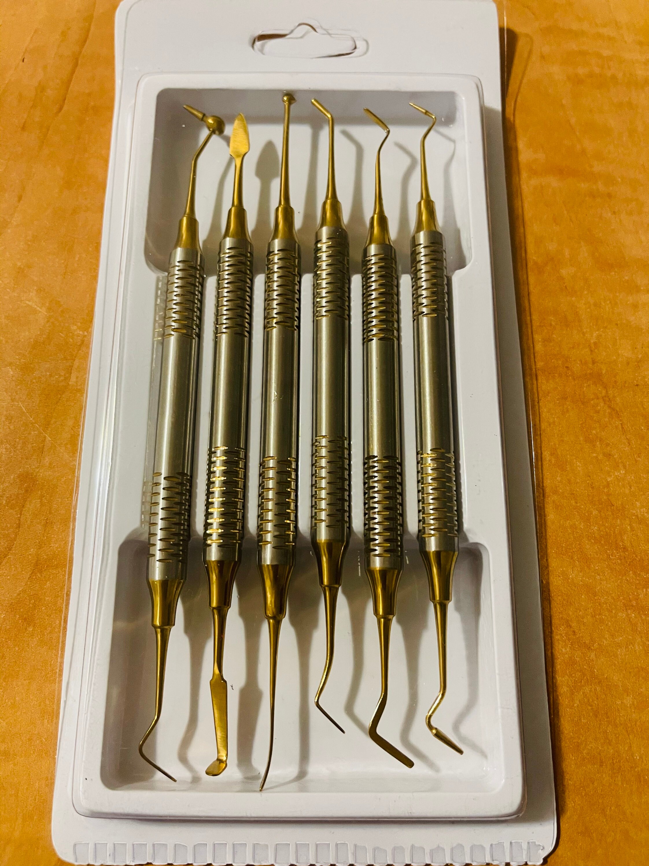 Dental scaler 6 pieces set stainless steel hand made Etsy