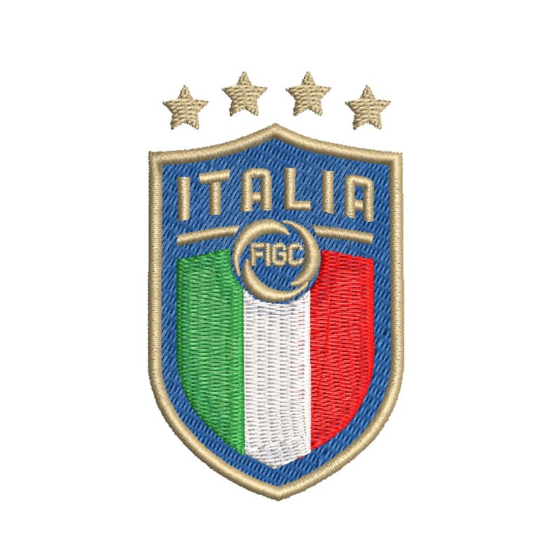 Embroidery File Italia Soccer Crest Etsy
