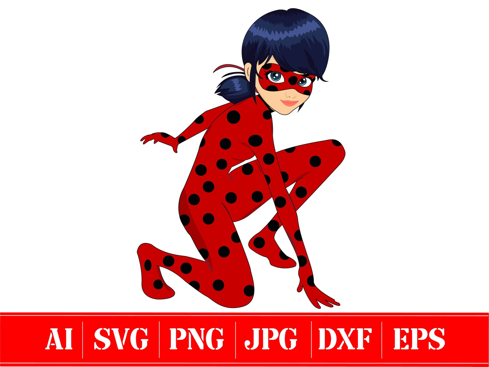 Ladybug Svg Miraculous SVG svg jpg ai png dxf eps Etsy