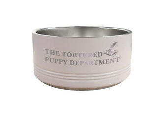 The Tortured Puppy Department, Stainless Steel Pet Bowl, Tortured Poets Department, Dog Bowl
