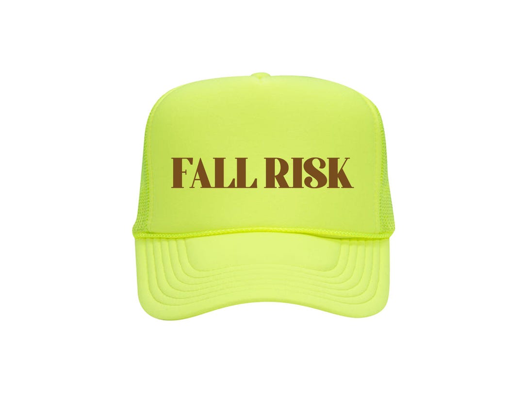 Fall Risk - Funny Trucker Hat - Many Color Combos to Choose From! - Etsy