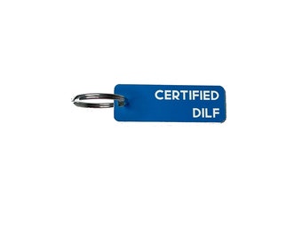 Etiqueta para llaves de acrílico certificada DILF