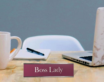 Boss Lady - Office Desk Plate