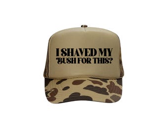 I Shaved My Bush for This Trucker Hats Funny Mesh Back Pool  display picture 3