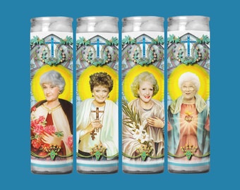 Golden Girls Gebetskerze 4er Set - Rose, Blanche, Dorothy und Sophia