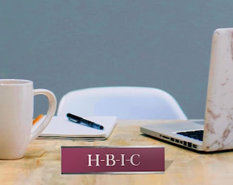 H-B-I-C - Office Desk Plate