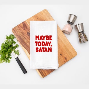 Maybe Today ティータオル - 小麦粉袋コットンキッチンタオル