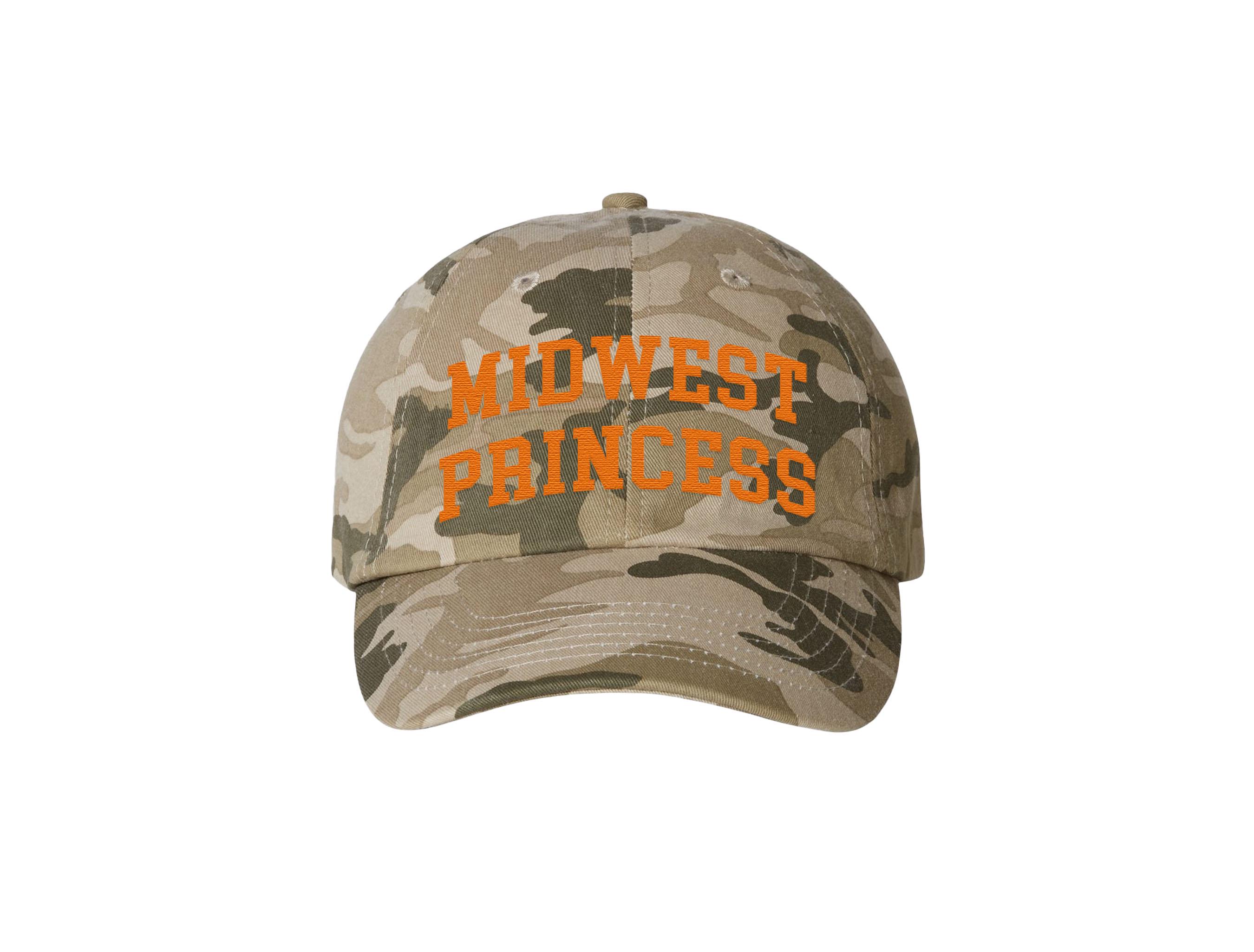 Chappell Roan Midwest Princess Camo Trucker Hat NWOT Funny Chapell Roan Retro Westcoast Princess Ball Cap  main image 2