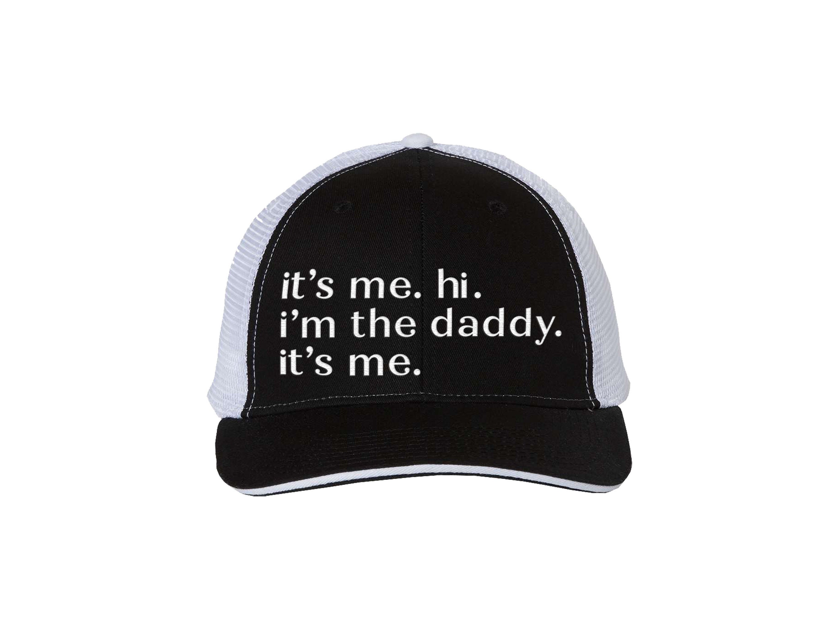 it's i'm the it's Embroidered Trucker Hat, Black and  White Trucker Hat