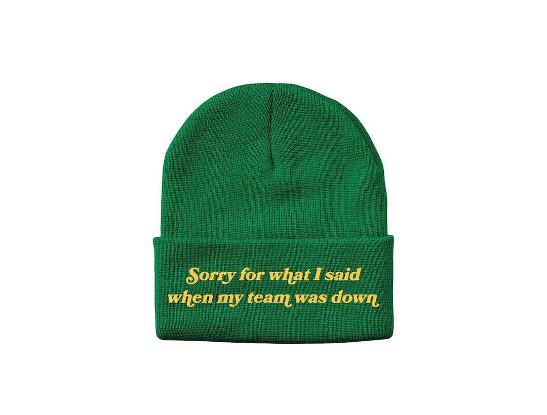 チームが負けていた時に言ったことを謝る フットボールビーニー - Etsy
