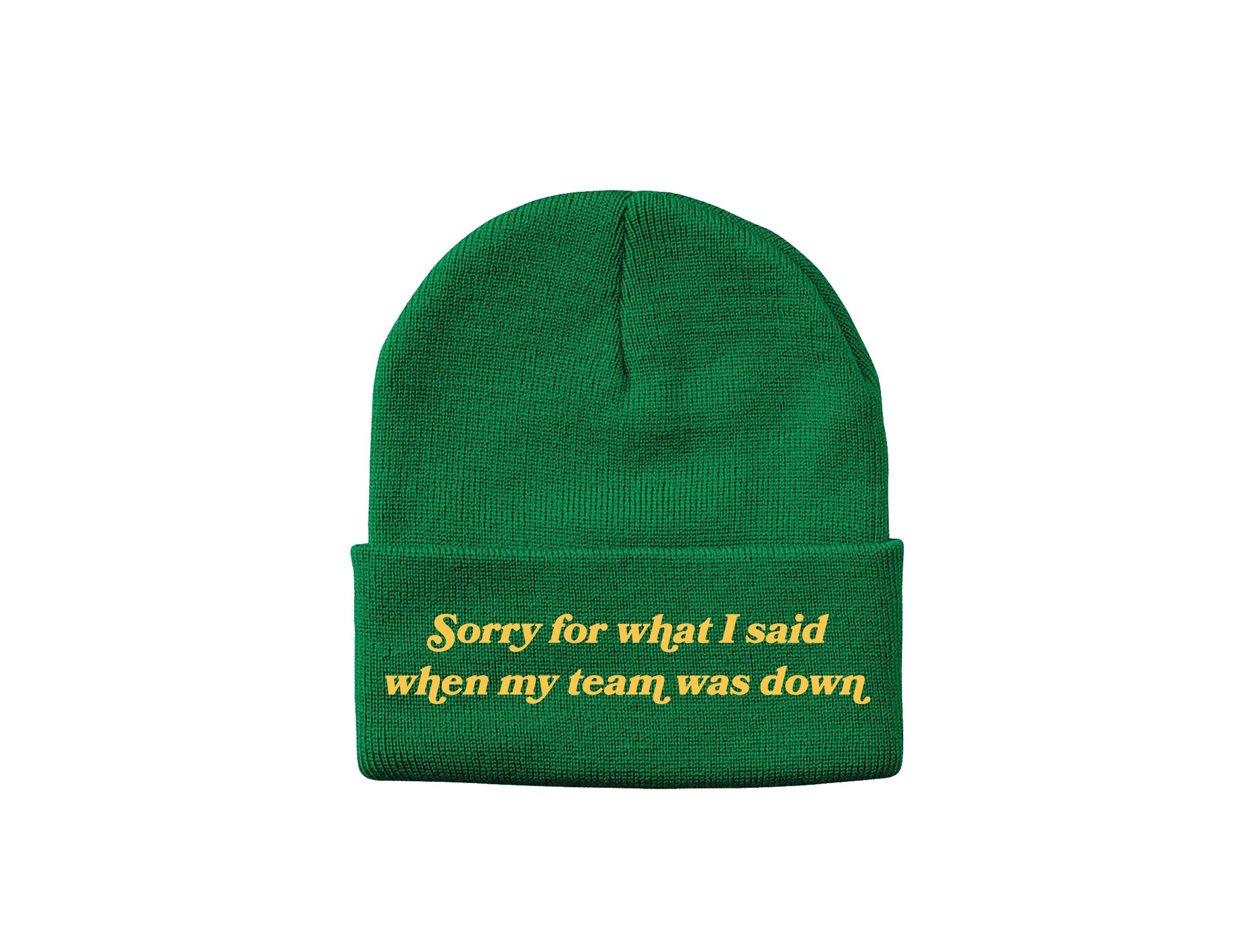 チームが負けていた時に言ったことを謝る フットボールビーニー - Etsy