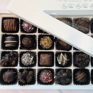 24 Piece Box of Assorted Dark Chocolates