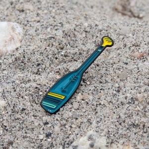 Canoe paddle SUP enamel pin badge