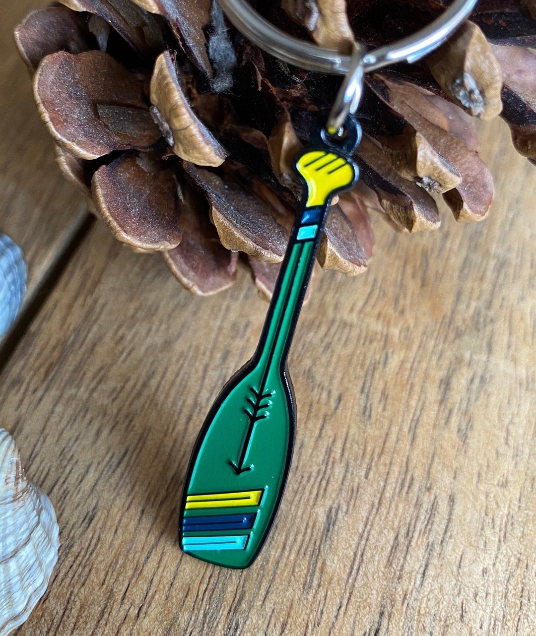Canoe SUP Paddle Enamel Keyring Key Chain Etsy