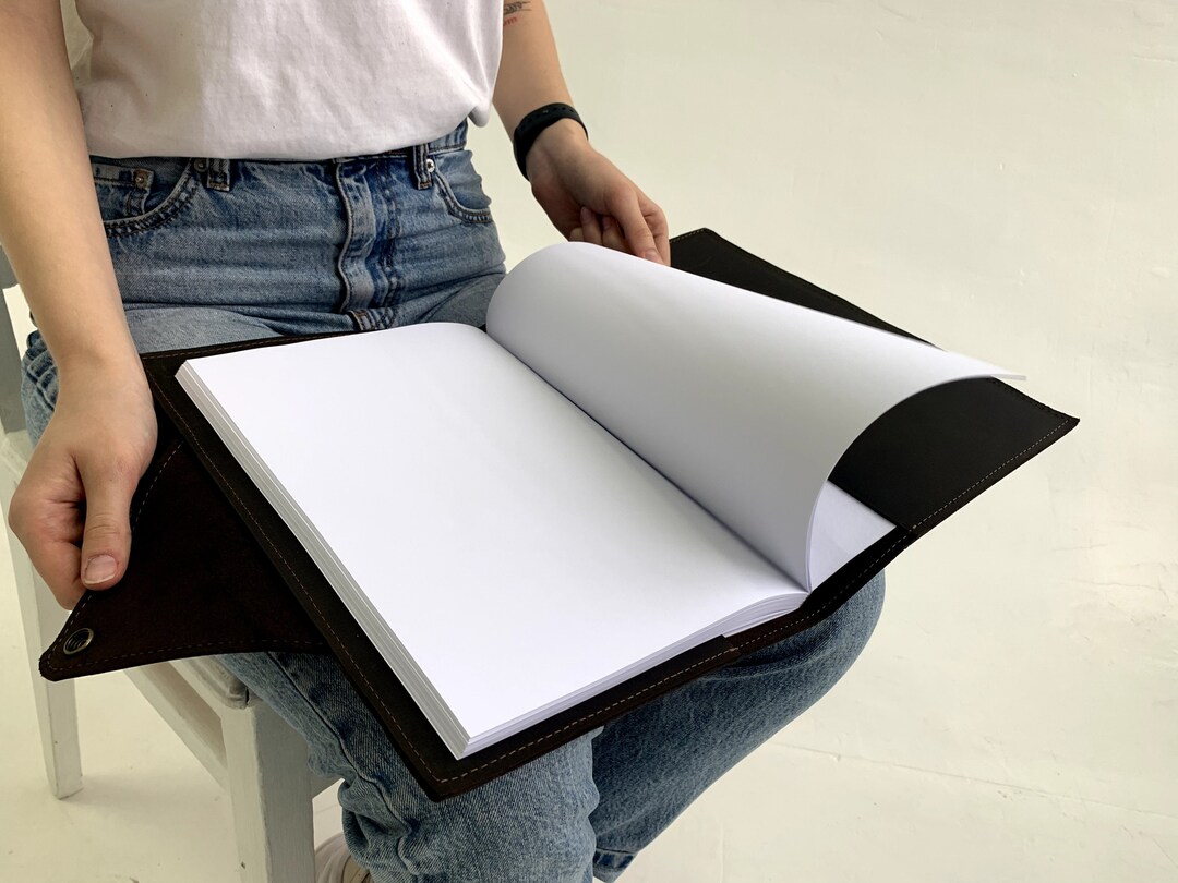 Notebook Leather A5 B6 Notebook Cover 9x11 Leather Journal Etsy