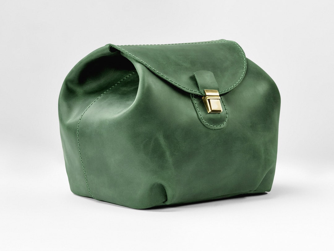 Leather Dopp Kit Bag, Womens Toiletry Bag Gift, Leather Travel Kit for