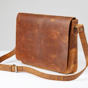 Bolso bandolera de piel Maletín de piel para hombre Maletín de hombre, Bolso de piel para portátil Bolso de hombro personalizado