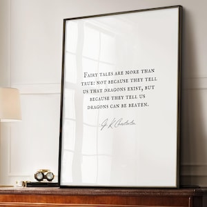 G.K. Chesterton Quote Print: Dragons Can Be Beaten (Digital Download)