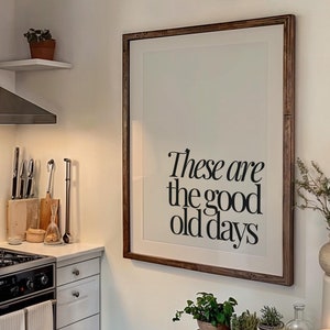 Motivierender Kunstdruck mit trendigem Zitat | Positives Zitat-Poster | Typografie im Stil der guten alten Zeit | Großformatiger Kunstdruck fürs Wohnzimmer