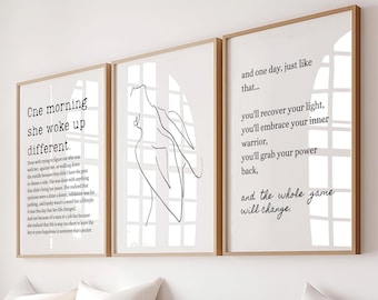 Feminist Wall Art, Empowering Quotes for Women, Inspirational Decor, Feminist Prints