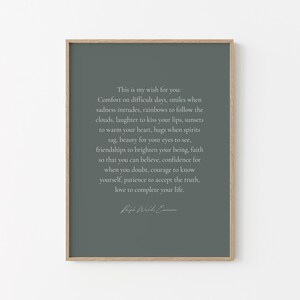 Stampa con citazione di Ralph Waldo Emerson: arte murale letteraria ispiratrice (download digitale) immagine 3