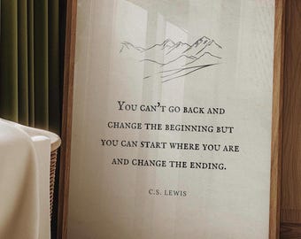 C.S. Lewis Quote Print: Book Page Wall Art (Digital Download)