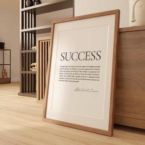 Ralph Waldo Emerson Quote Typography Print - Inspirational Gift For Graduates, Printable Wall Art For Book Lovers image 3