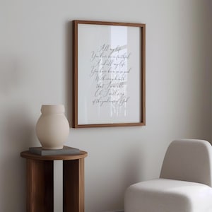 The Goodness of God songtekst kunst aan de muur, inspirerend christelijk decor, aanbiddingslied print, digitale download afbeelding 6