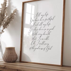 Goodness of God, Digital Download, Bible Wall Art, Christian Faith, Jesus, Bible Verse Poster for Christians, Vintage Scripture Art Print