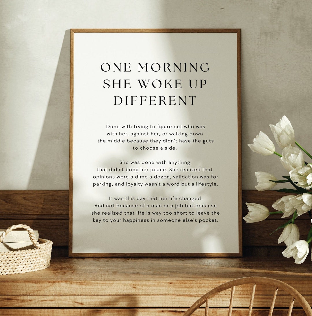 One Morning She Woke Up Different Feminist Print Female Empowerment one-morning-she-woke-up-different-feminist-print-female-empowerment