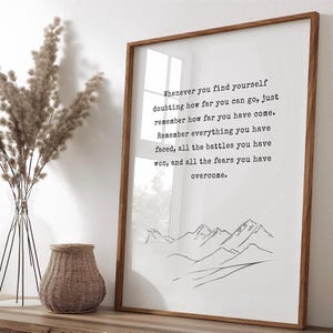 Keep Going, Female Empowerment, Inspiration Quote, Empowered Woman, Strong Woman Quote, Woman Empower Wall Art, Empower Quote