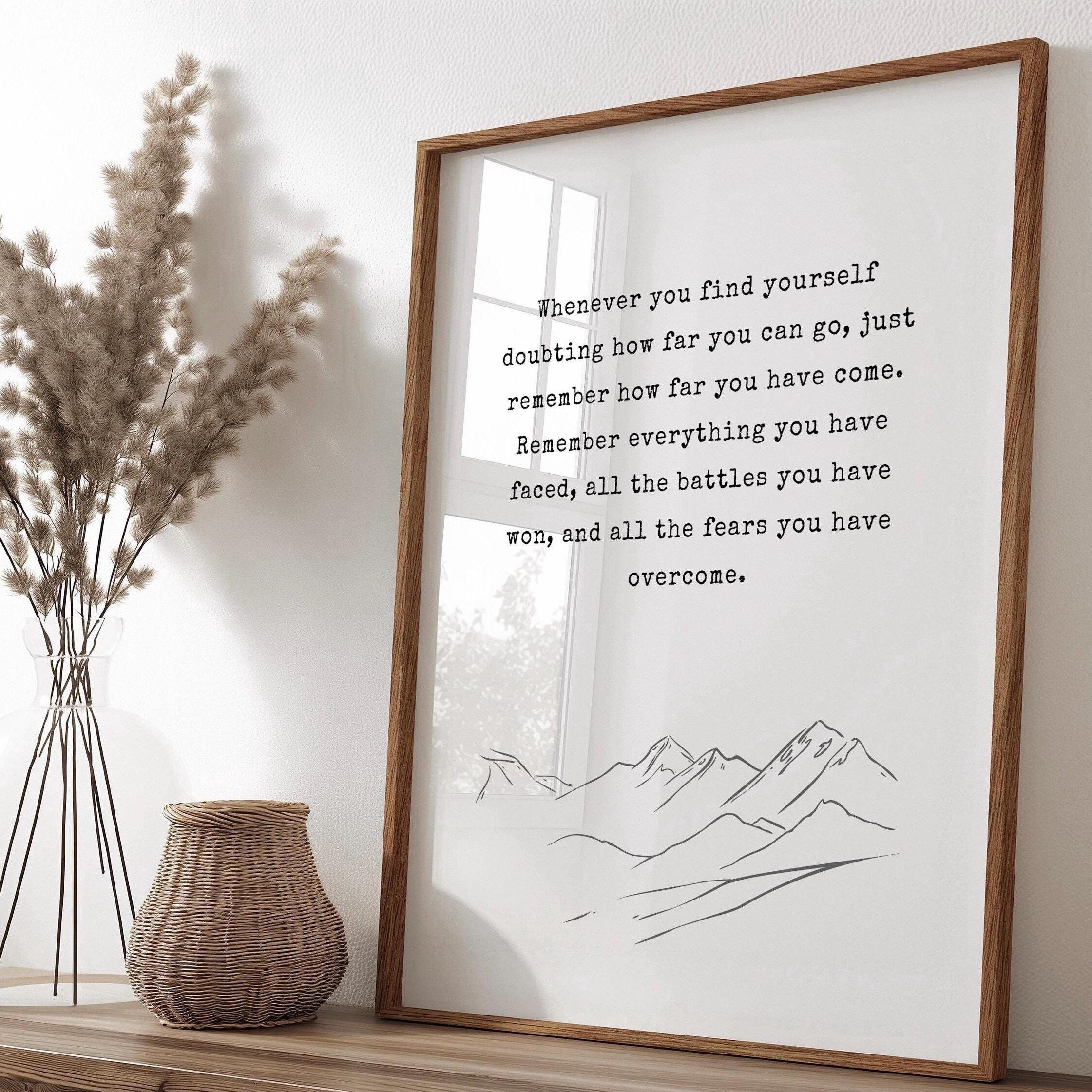 Keep Going, Female Empowerment, Inspiration Quote, Empowered Woman, Strong Woman Quote, Woman Empower Wall Art, Empower Quote