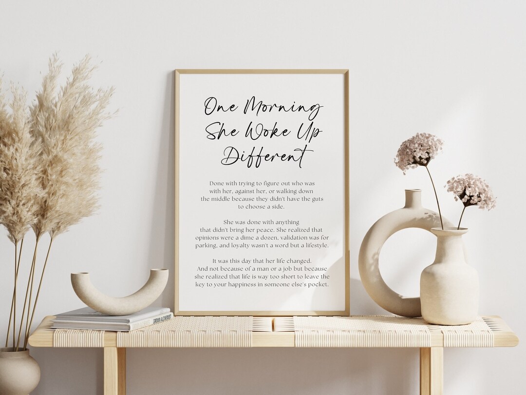 One Morning She Woke Up Different Feminist Print Female Empowerment one-morning-she-woke-up-different-feminist-print-female-empowerment