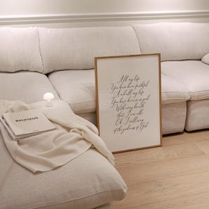 The Goodness of God songtekst kunst aan de muur, inspirerend christelijk decor, aanbiddingslied print, digitale download afbeelding 9
