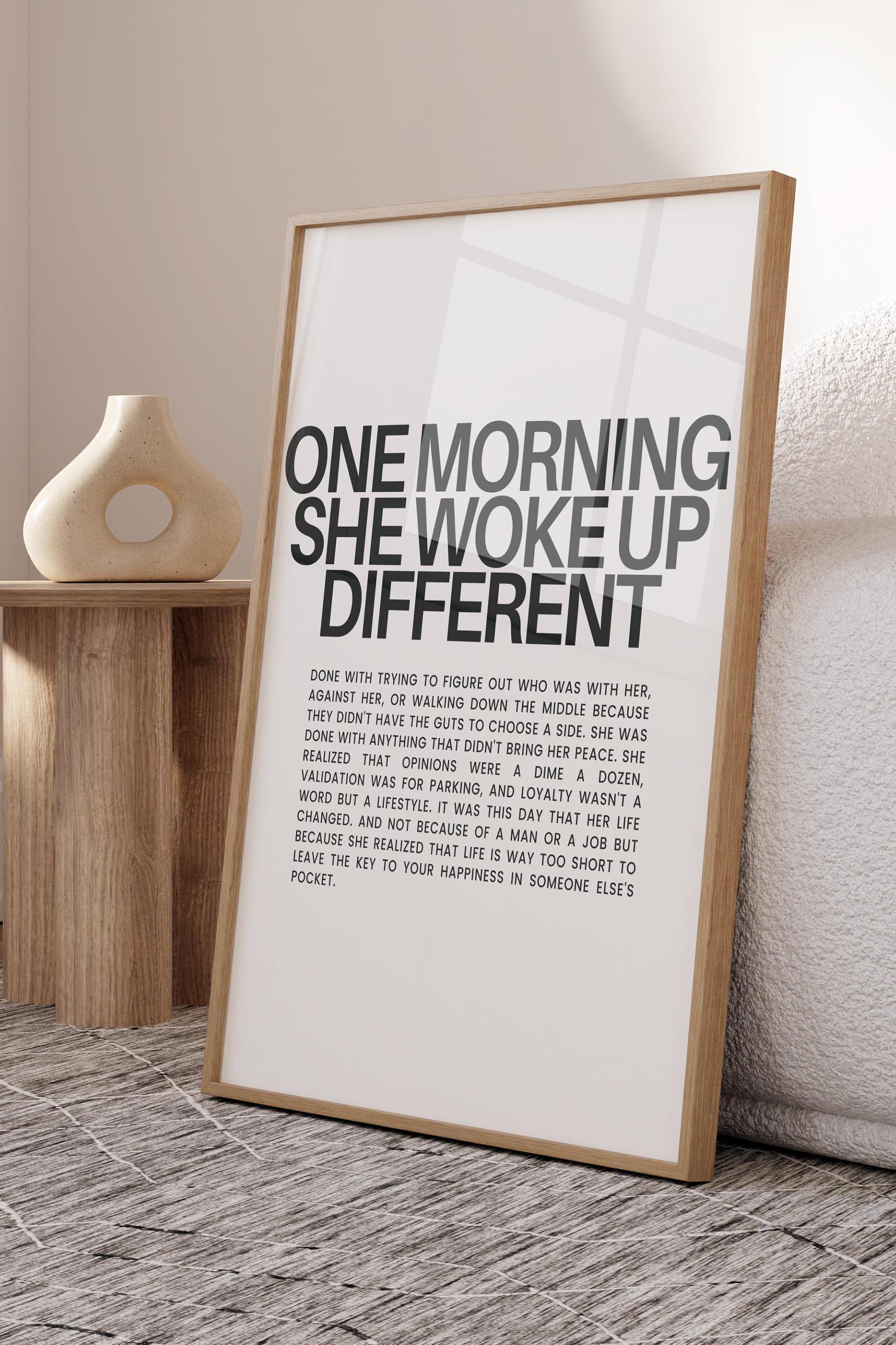 Strong Woman Quote Typography Set of 3, Feminist Wall Art ...