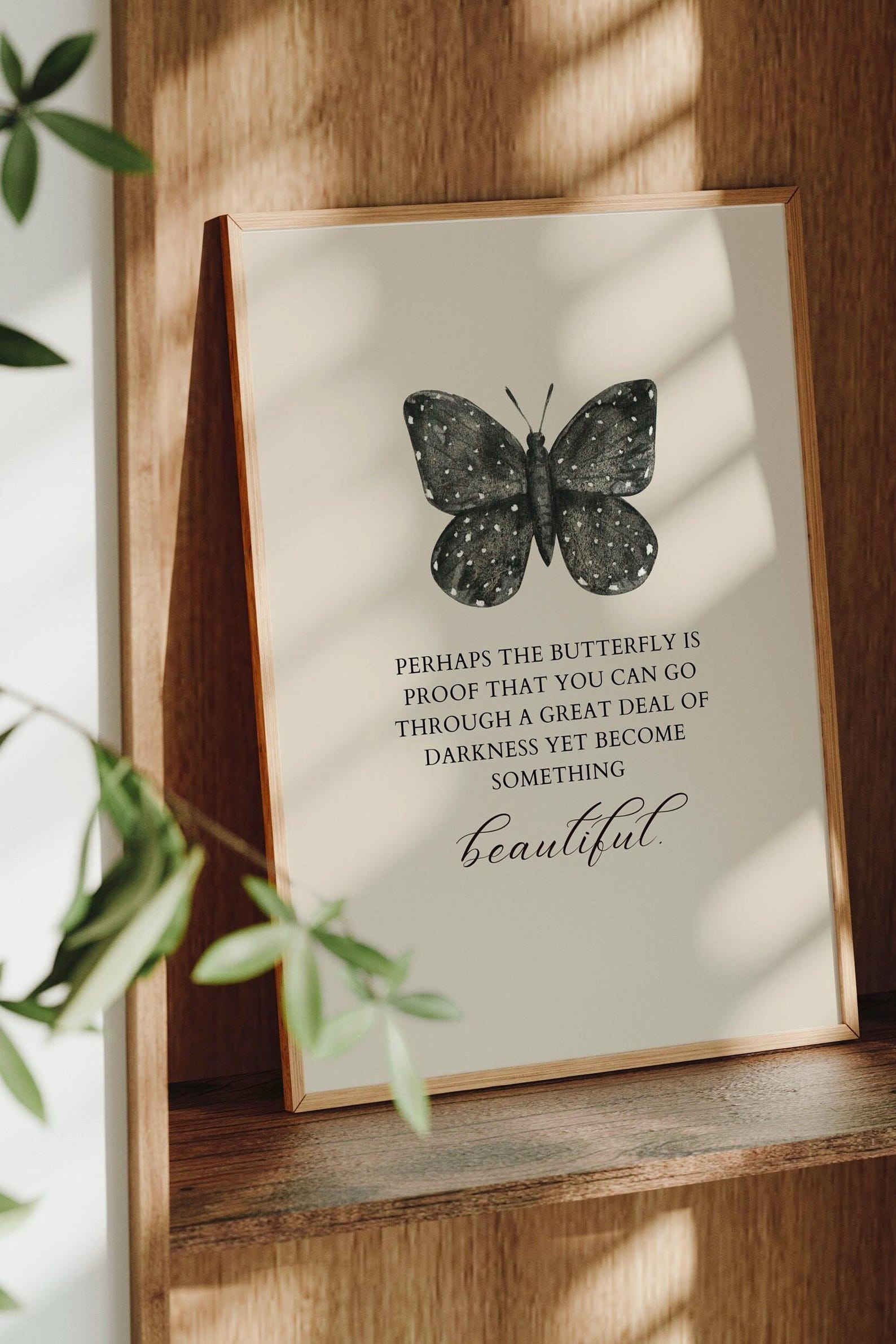Butterfly Quote Art Print: Inspirational Saying (digital Download) - Etsy