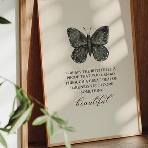 Butterfly Quote Art Print: Inspirational Saying (digital Download) - Etsy