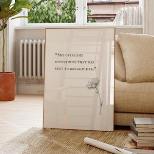 Arte mural feminista: Cita sobre el empoderamiento de la mujer (Descarga digital)