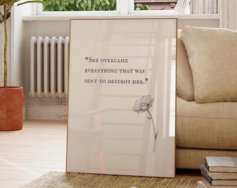Feminist Wall Art: Empowering Women Quote (Digital Download)