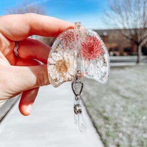 Lung outlined Badge Reel | Anatomical